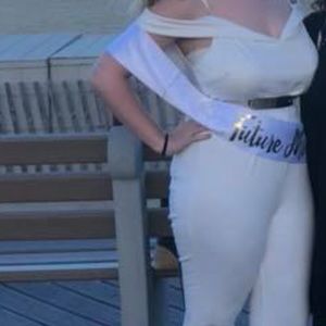 Charlotte Russe white jump suit